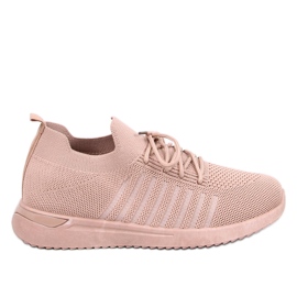 Sharpe Khaki Socken-Sportschuhe beige