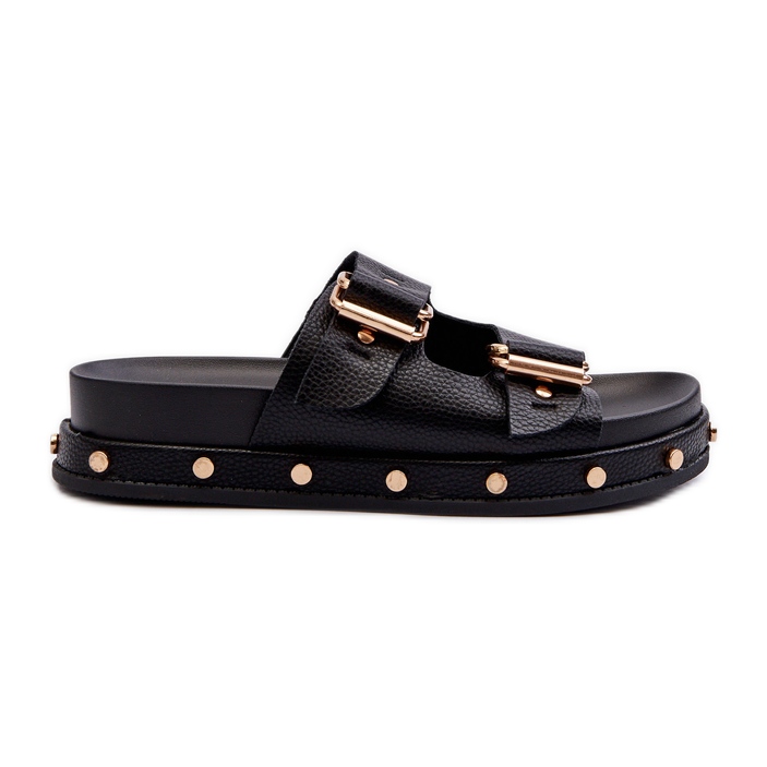 Damen-Plateau-Flip-Flops Big Star NN27402 Schwarz