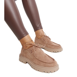 Klassische Keiko-Schuhe aus braunem Wildleder