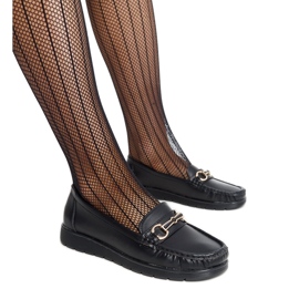 Schwarze Slipper mit Schnalle von Anisah