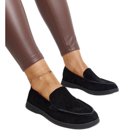 Rumay-Schuhe aus schwarzem Wildleder