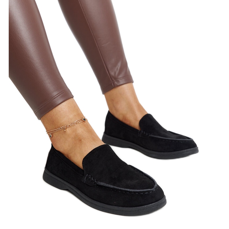 Rumay-Schuhe aus schwarzem Wildleder