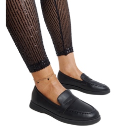 Schwarze klassische Nawrah-Mokassins