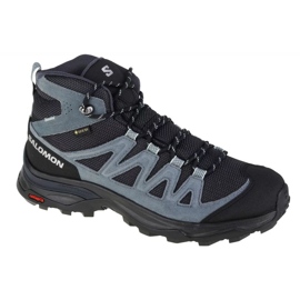 Salomon X Ward Leather Mid Gtx W 471820 Schuhe schwarz
