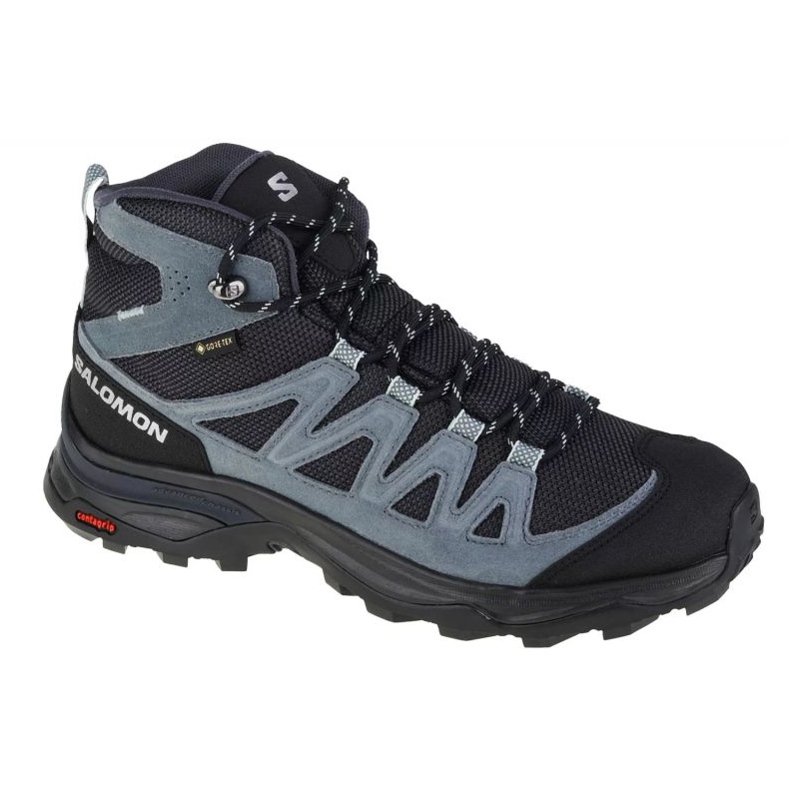 Salomon X Ward Leather Mid Gtx W 471820 Schuhe schwarz