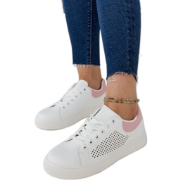 Weiße, durchbrochene Semhar-Sneaker