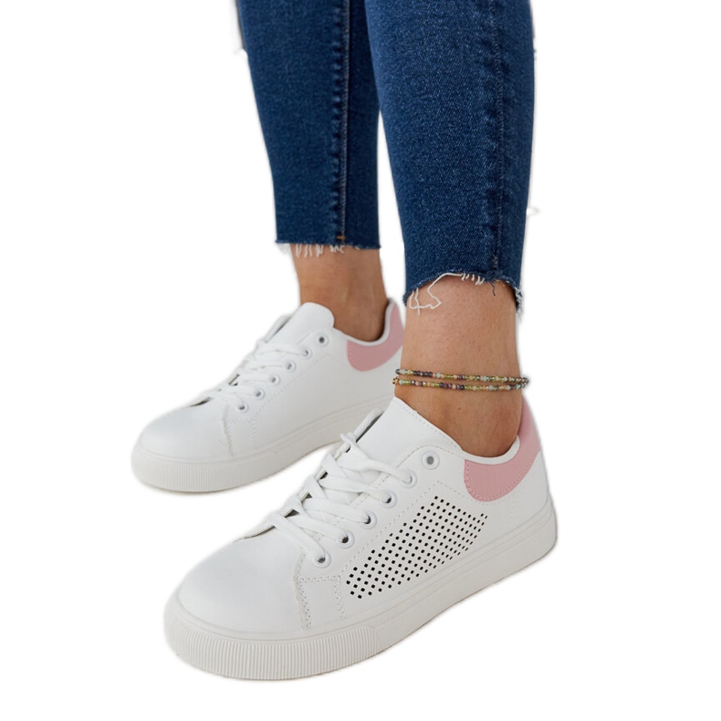 Weiße, durchbrochene Semhar-Sneaker