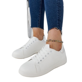 Weiße Plateau-Sneaker von Hagosa