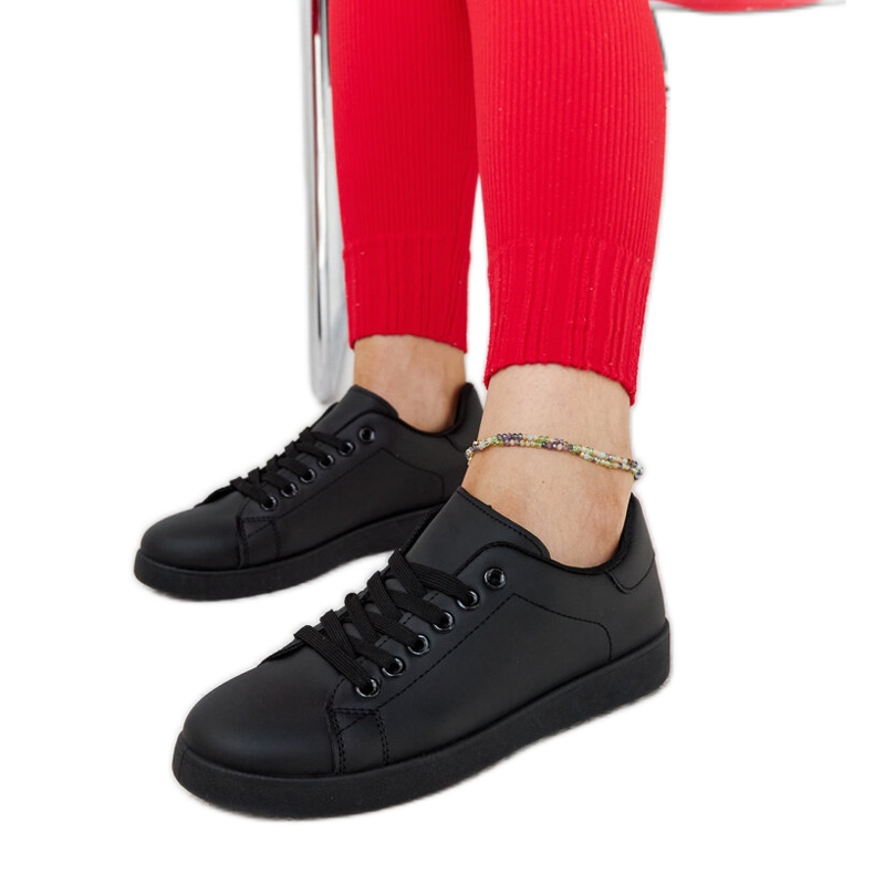 Schwarze Birikti-Plateau-Sneaker