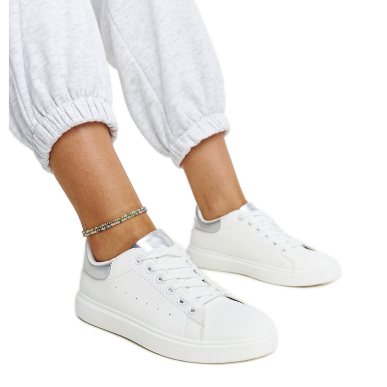 Weiße Ariam-Plateau-Sneaker