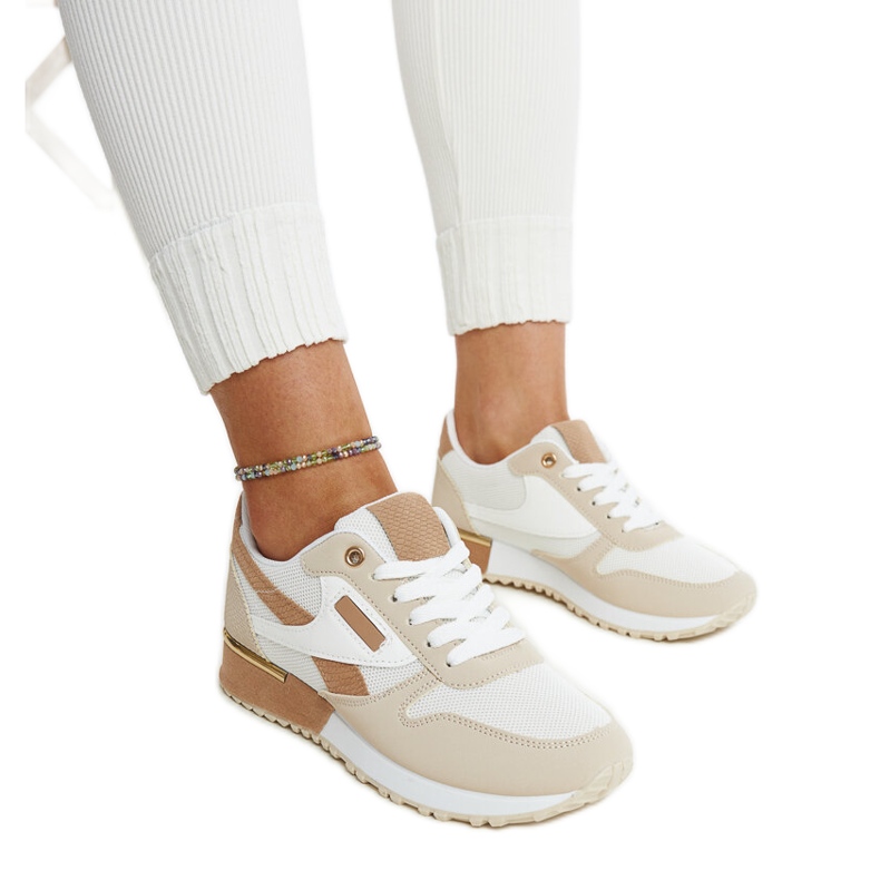 Beige Plateau-Sneaker Rosilda