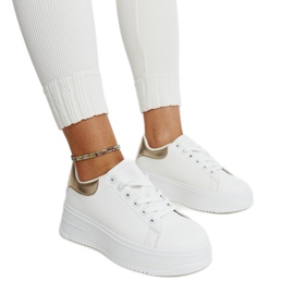 Weiße Ottavia-Plateau-Sportschuhe