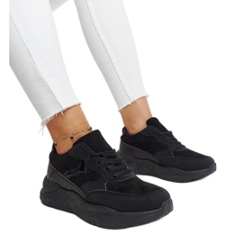 Schwarze Nereida-Plateau-Sneaker