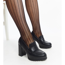 Schwarze Sauda-Schuhe mit hohen Absätzen