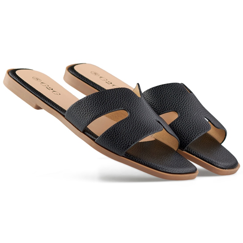 Schwarze, klassische, lässige Damen-Flip-Flops
