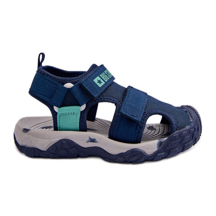 Jungen-Sandalen mit Klettverschluss Big Star NN374232 Marineblau