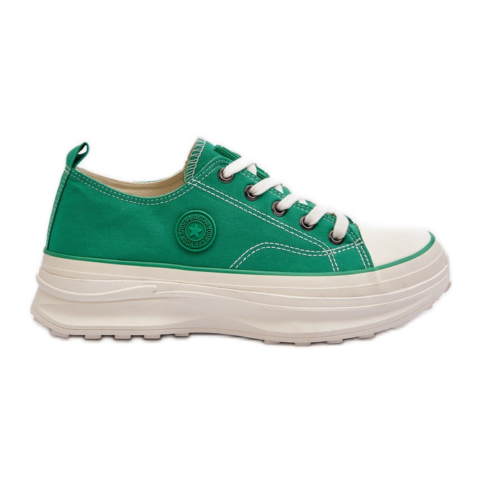 Damen-Sneaker mit massiver Sohle Big Star NN274130 Grün