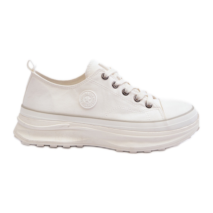 Damen-Sneaker mit massiver Sohle Big Star NN274126 Weiß