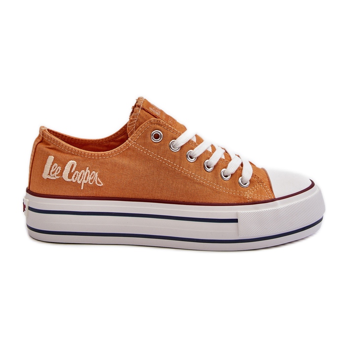 Damen-Sneaker mit dicker Sohle Lee Cooper LCW-24-31-2216 Orange