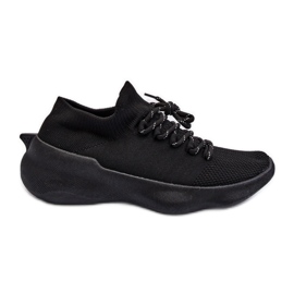 Schwarze Juhitha Slip-On-Sportschuhe für Damen