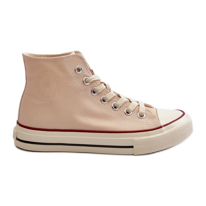 Hohe Damen-Sneaker Big Star NN274278 Beige