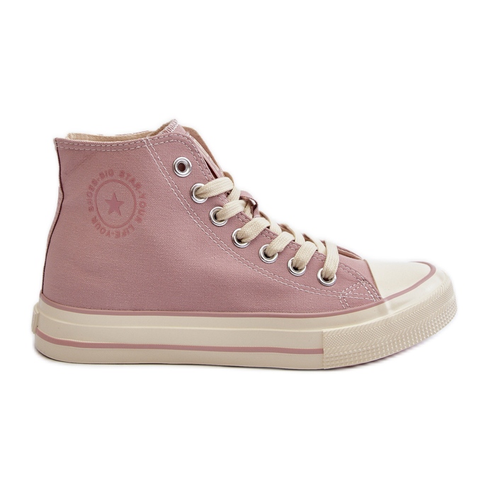 Hohe Damen-Sneaker Big Star NN274277 Rosa