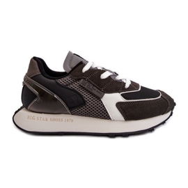 Damen-Sneaker auf der Memory Foam System Big Star-Plattform NN274683 Schwarz