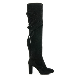Betler Stiefel mit stylischer Bindung schwarz