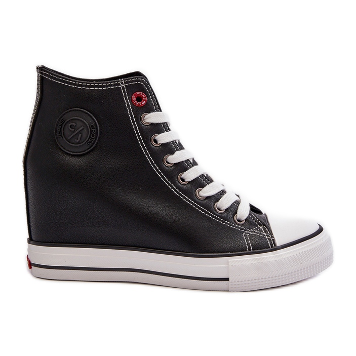 Damen Wedge Sneakers Cross Jeans NN2R4005 Schwarz