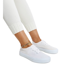 Weiße Stoffsneaker von Fantina