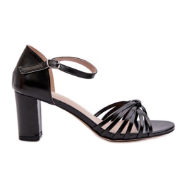Evento Damen-Sandalen mit hohem Absatz, schwarz, Pyrrette