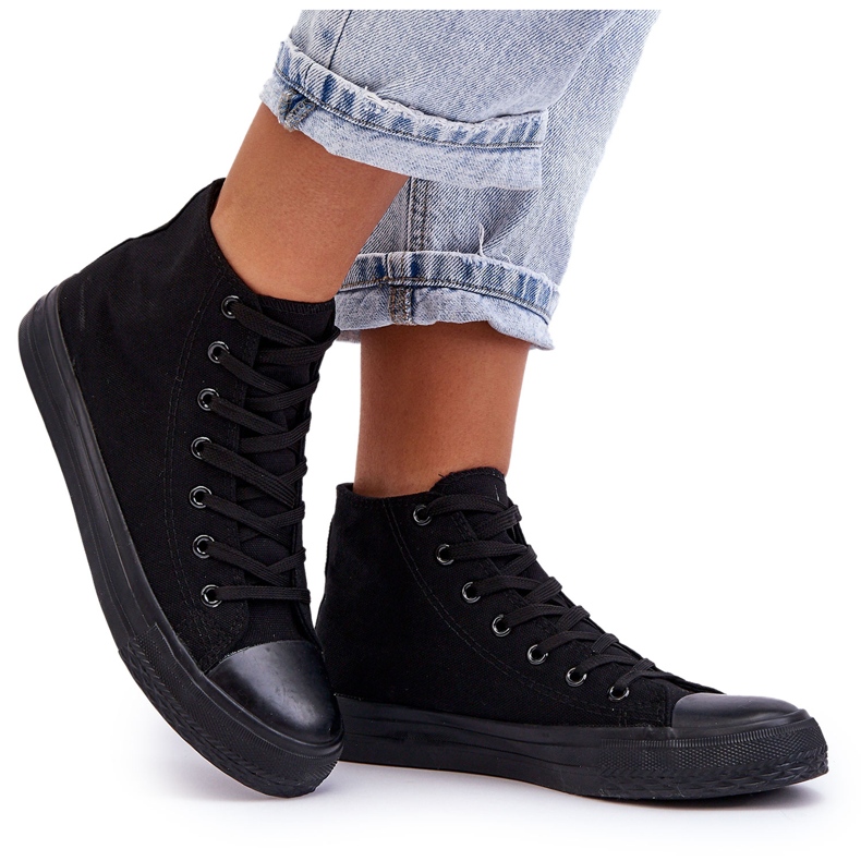 Damen-Sneakers Schwarz Socerio