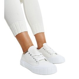 Eduards weiße Stoffsneaker