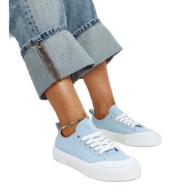 Eduards blaue Stoffsneaker