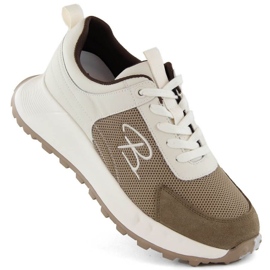Artiker W HBH65 Leder-Sportschuhe, beige