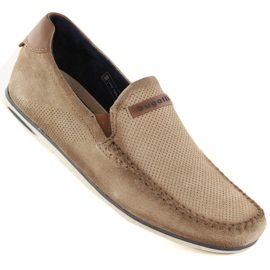 Leder-Wildlederschuhe Bugatti M INT1998 beige