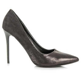 Vices Glänzende Pumps grau