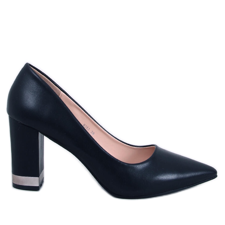 Schwarze Tarai-Pumps mit hohem Absatz