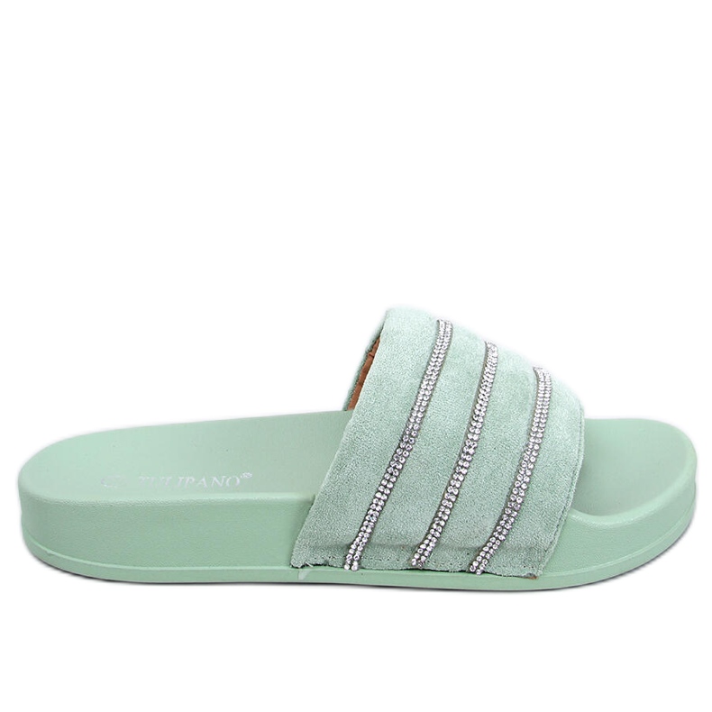 Lynne Green Strass-Slides grün