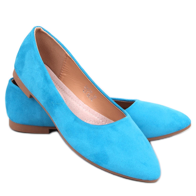 Keys LT.BLUE Ballerinas mit Lederinnensohle blau