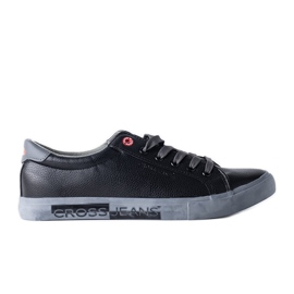 Schwarze und graue Herren-Sneaker von Cross Jeans