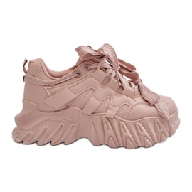 Damen-Sneaker mit dicker Sohle, Pink Ellerai rosa