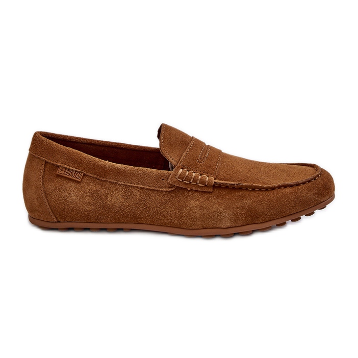 Herren-Wildledermokassins Big Star NN174226 Kamel braun