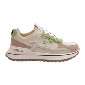 Big Star Damen-Sneaker NN274A091 Beige und Grün