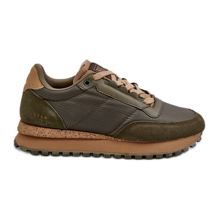 Herren-Sneaker Memory Foam System Big Star NN174325 Khaki grün