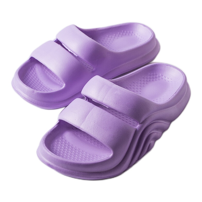 Geneve lila Gummi-Flip-Flops violett