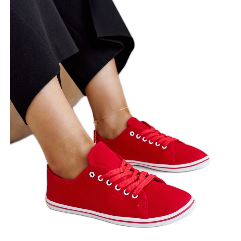 Rote klassische Ramira-Sneaker