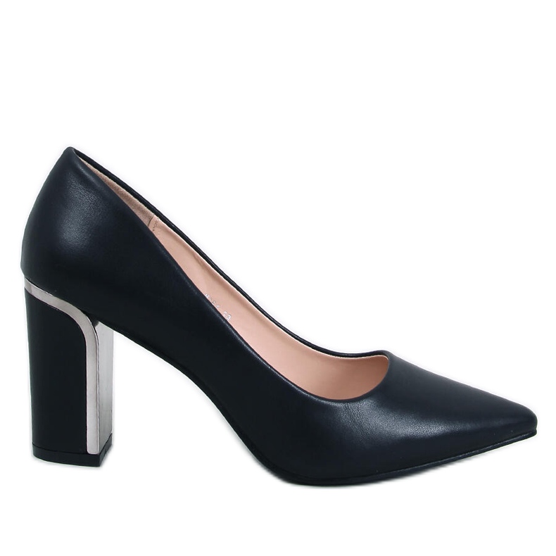 Schwarze Laurents-Pumps mit Stilettoabsatz