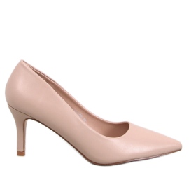 Lauryn Beige Pumps mit niedrigem Absatz