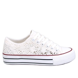 Ferrie Weiße Spitzensneaker